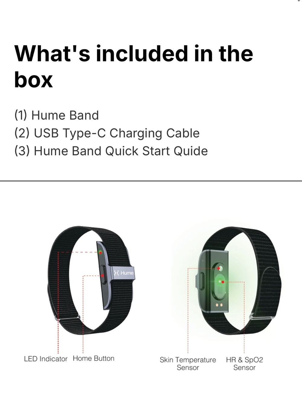 Hume Health 1.0 Smart health and fitness tracker - Picture 4 of 5